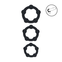 Pack 3 Cockrings Beaded Silicone