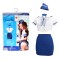 Costume de Stewardess Bleu Taille S/M