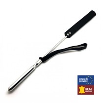 Cravache Métal et Cuir 52 cm
