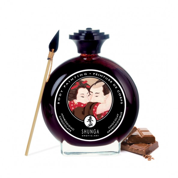 Pintura Corporal Besable Chocolate Negro