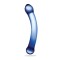 Gode Courbé en Verre G-Spot Bleu