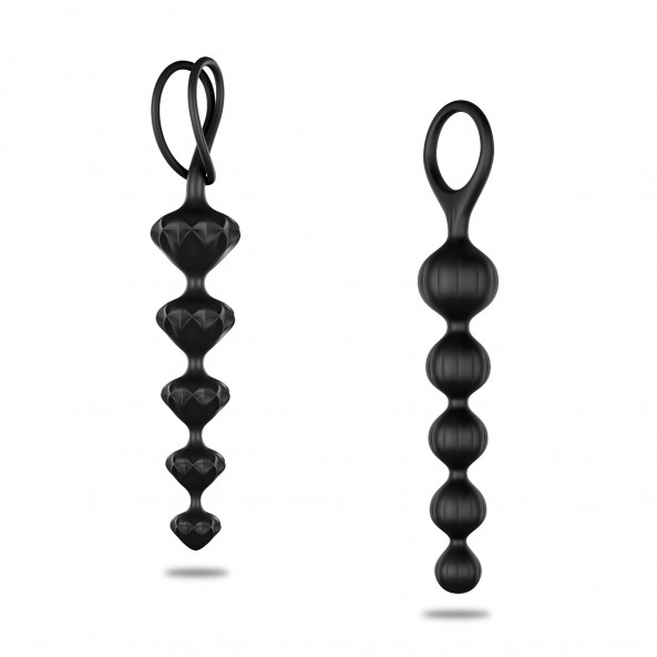 Cadena Anal Love Beads Negra