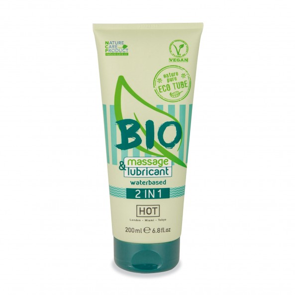 Lubricante y Gel de Masaje Vegano 2 en 1