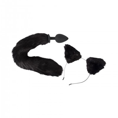 Kit Plug Anal y Diadema Felina