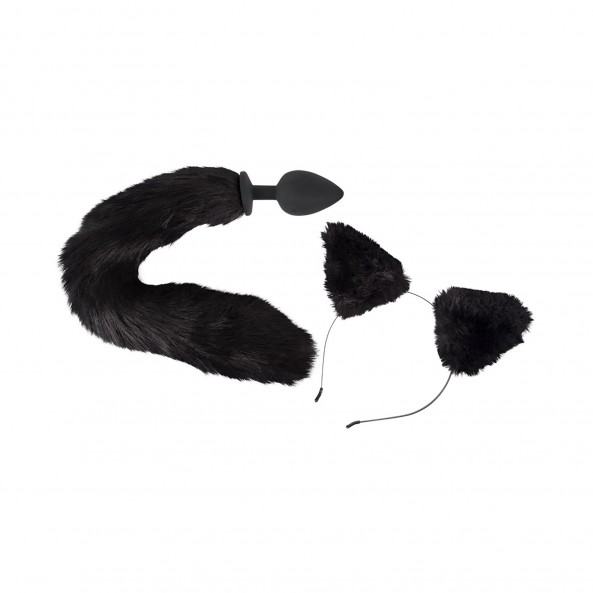 Kit Plug Anal y Diadema Felina