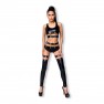Conjunto Wetlook de 3 Piezas con Ojetes y Cadena - photo 0
