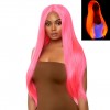 Perruque cheveux extra longs luminescente