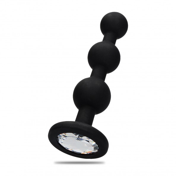 Joya Anal de Silicona Beaded Diamond