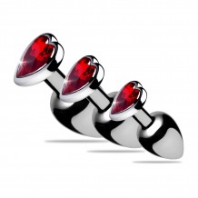 Joya Anal Red Heart Gem