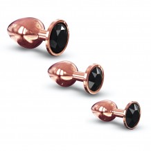 Joya íntima Cobre Diamond Plug Negro