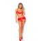 Ensemble 3 Pièces Volutes Rouge Taille Unique