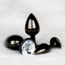 Plug bijou Métallique Rond Gunmetal - Diamant - photo 5
