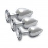 Plug bijou Métallique Rond Silver - Diamant - photo 1