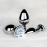 Plug bijou Métallique Rond Silver - Diamant - photo 5